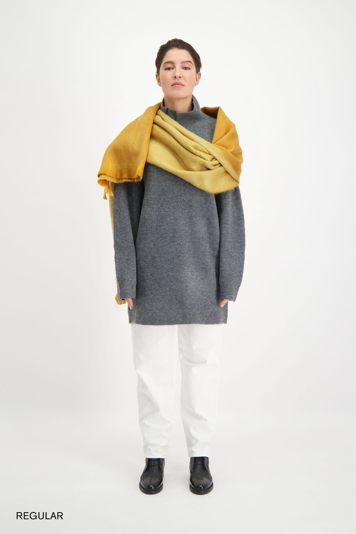 Scarf Ocher & Natural