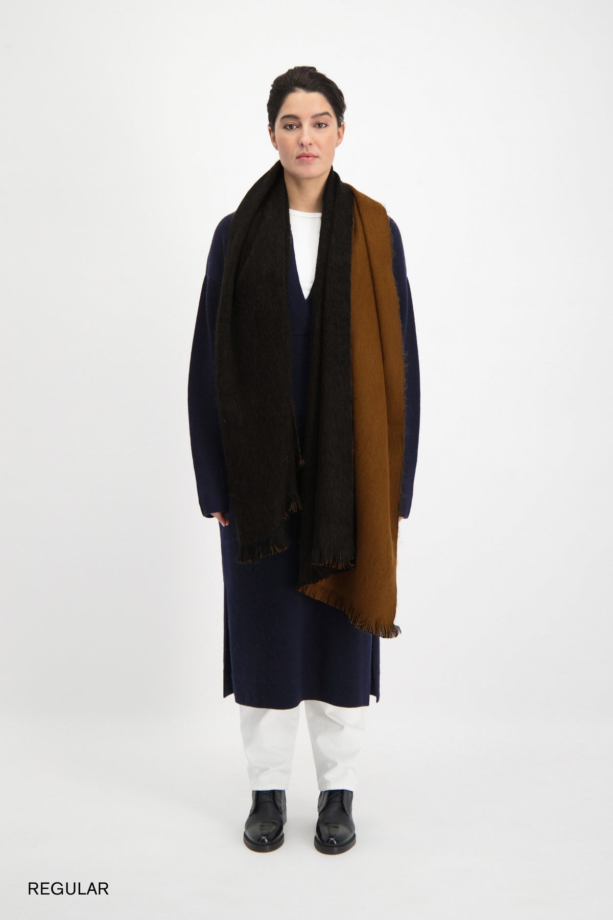 Scarf Camel & Black