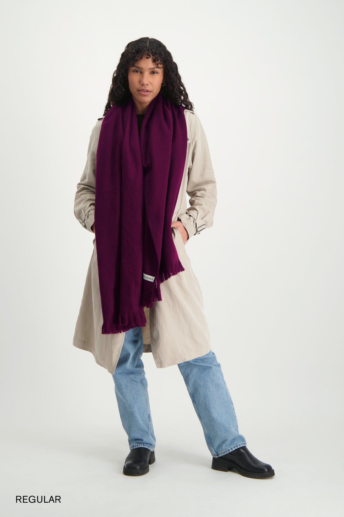 Scarf Wine Red