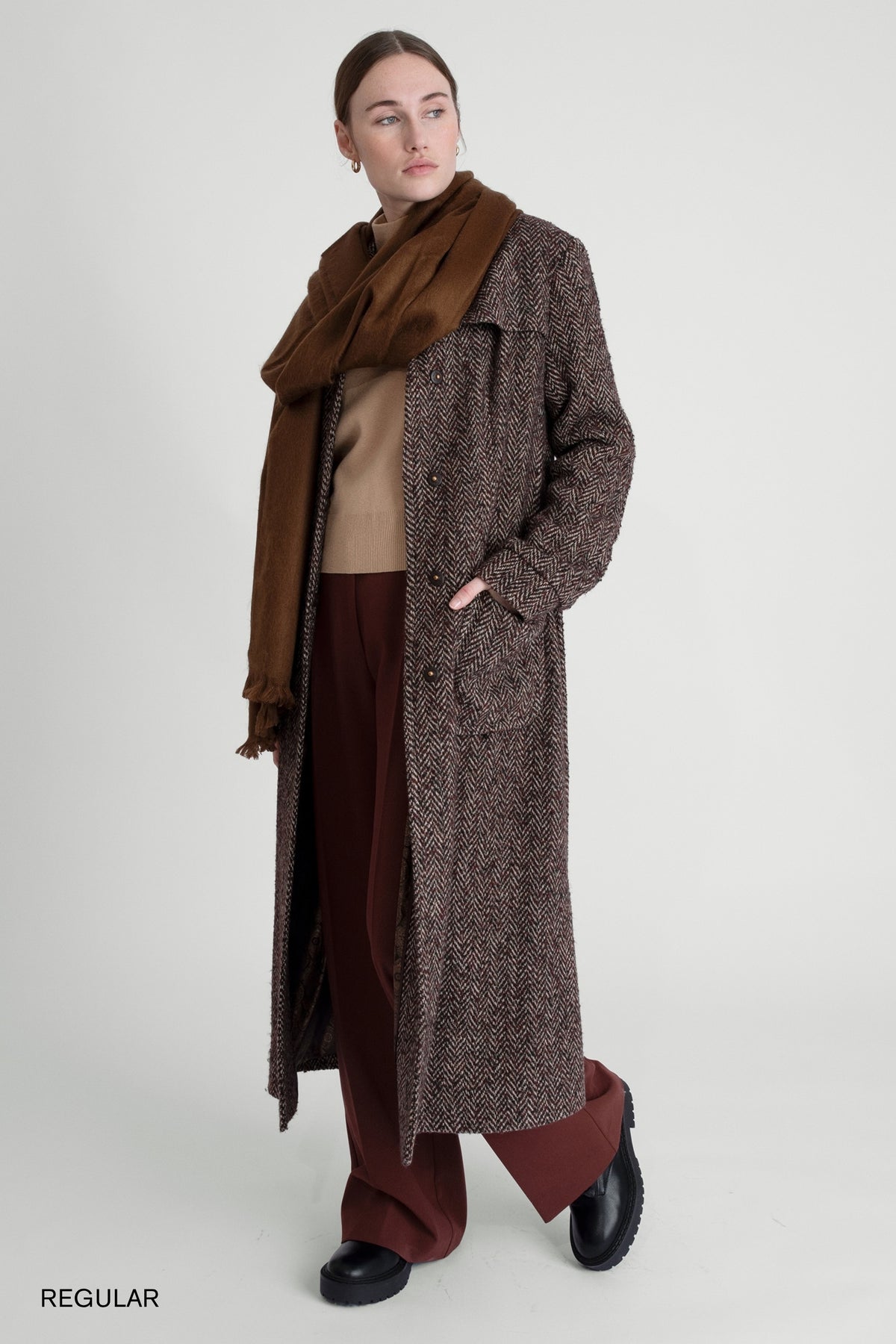 Scarf Chocolate Brown