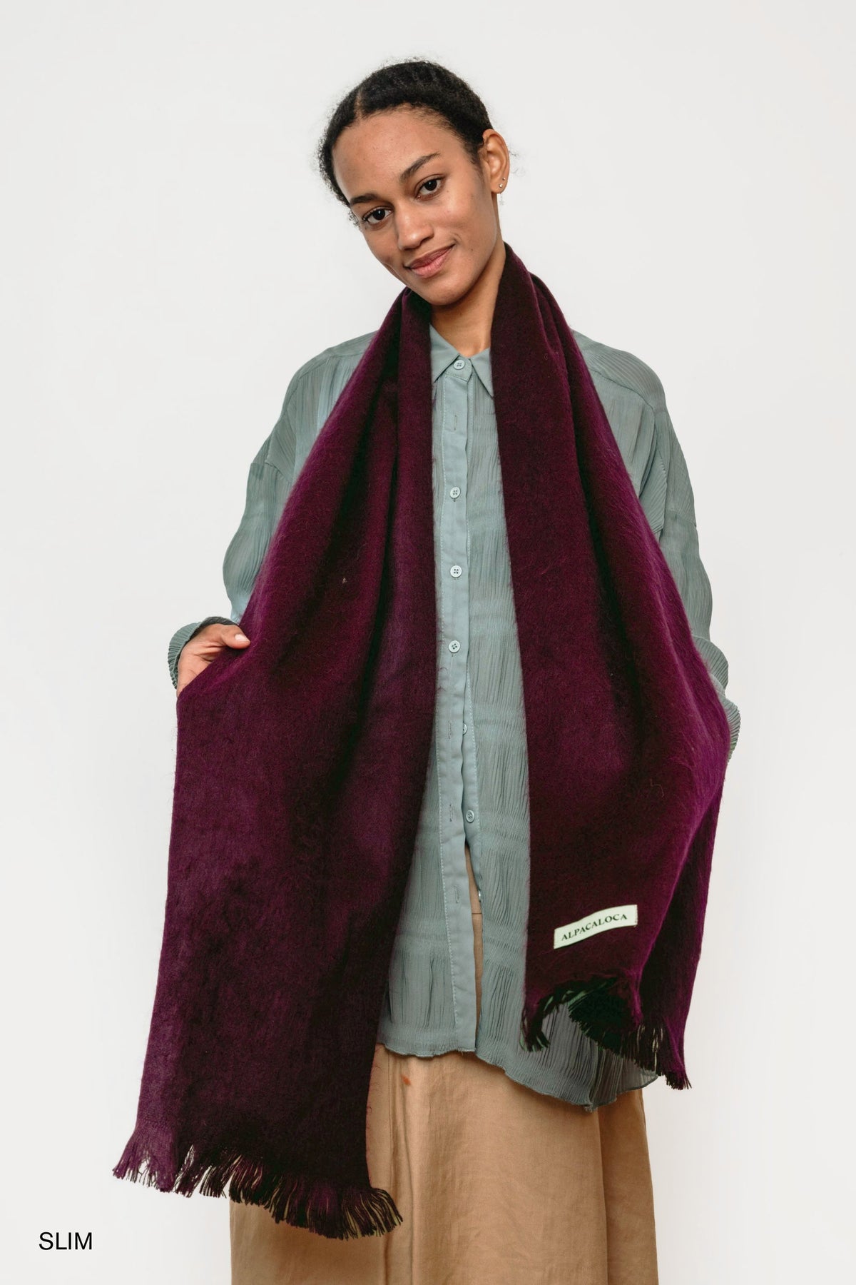 Scarf Wine Red