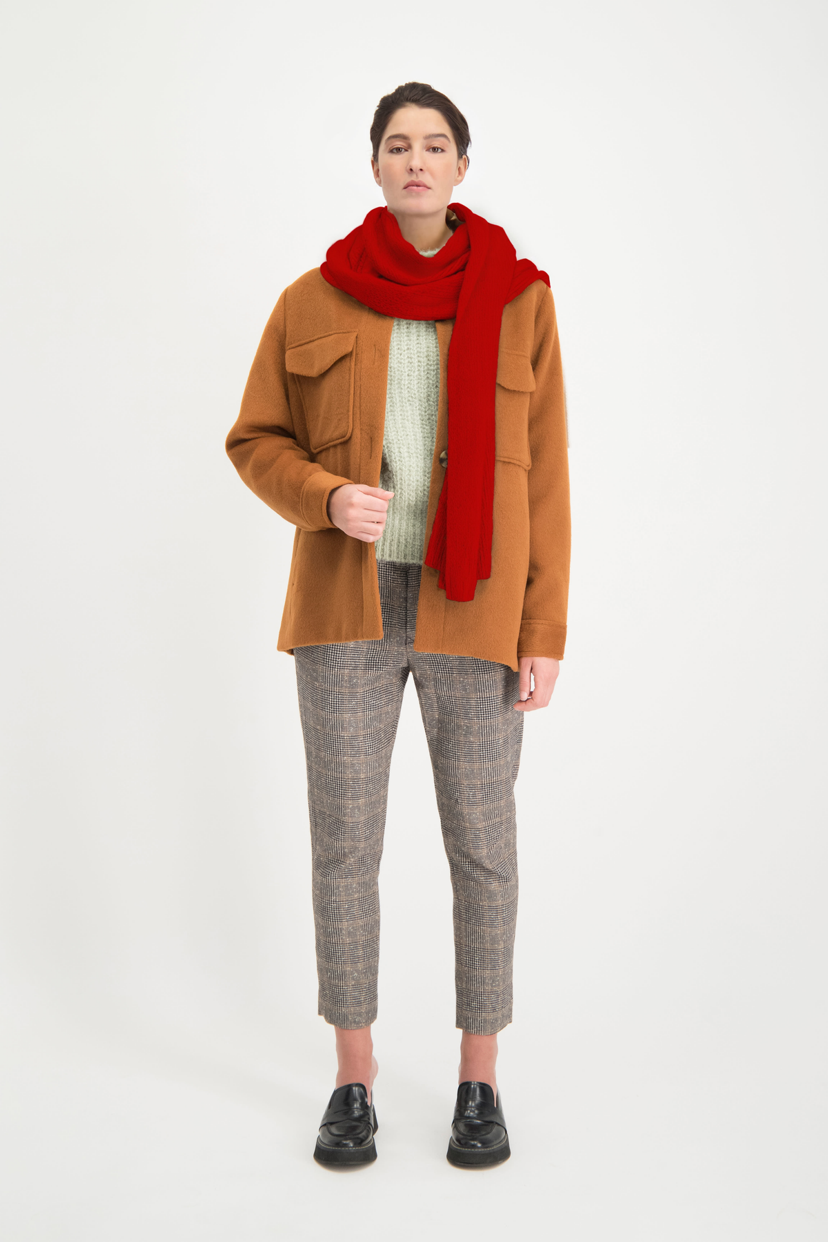 Cashmere Scarf Red