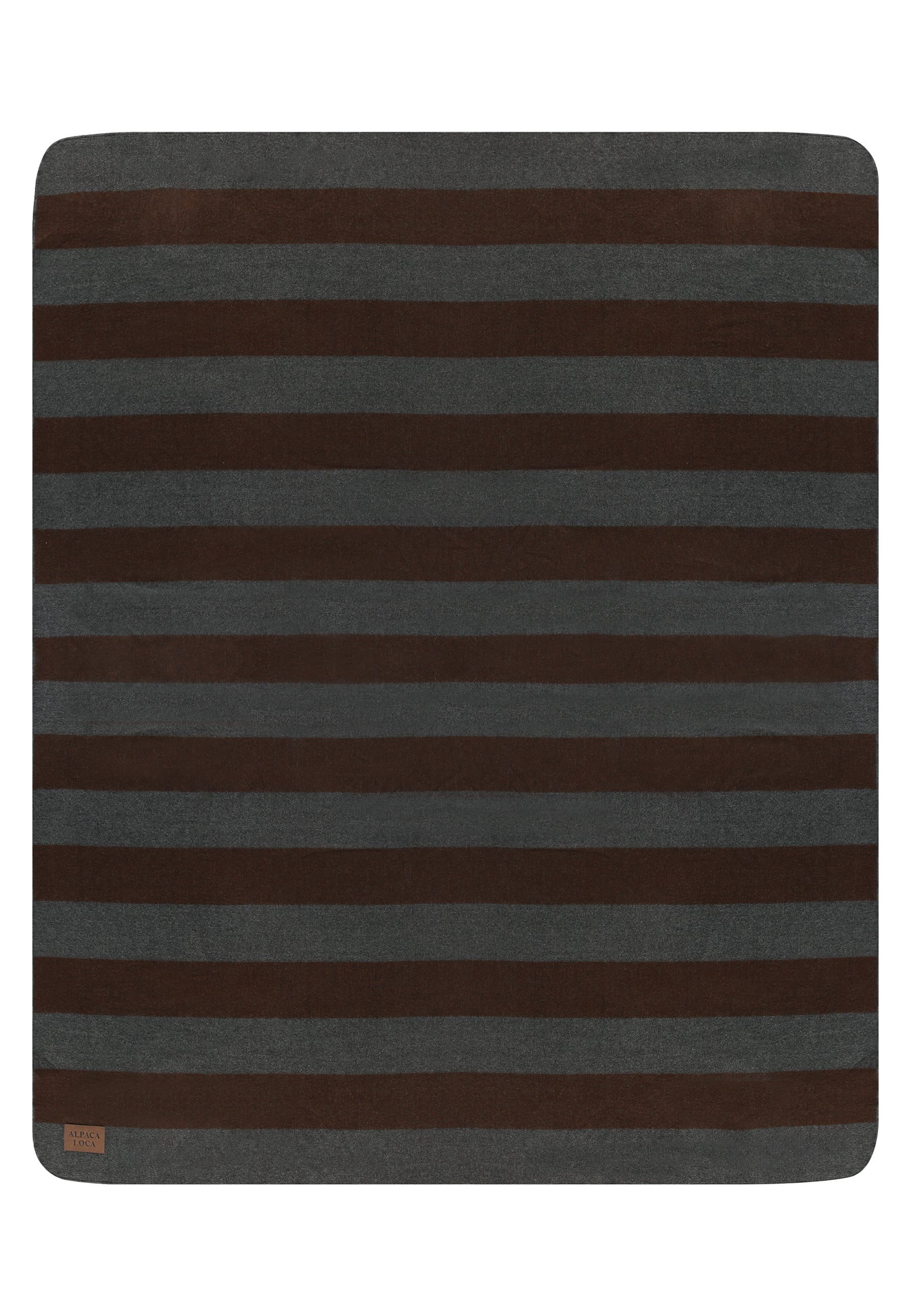 Plaid Striped Dark Grey & Chocolate Brown