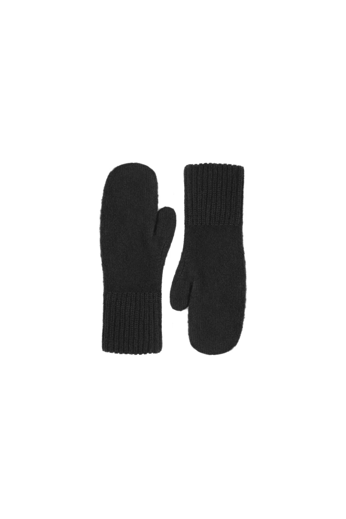 Knitted Mittens Black
