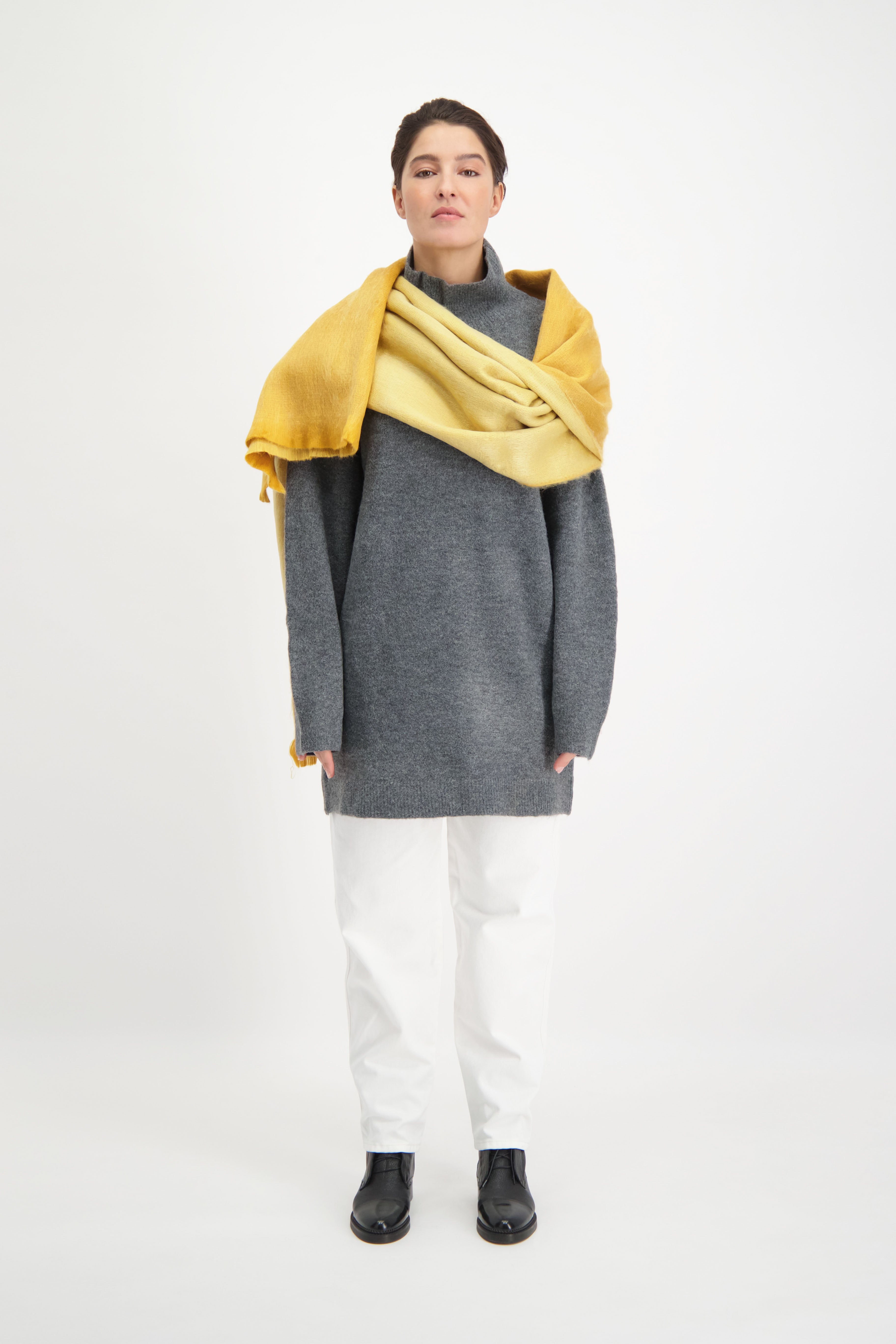 Double Scarf Ocher & Natural