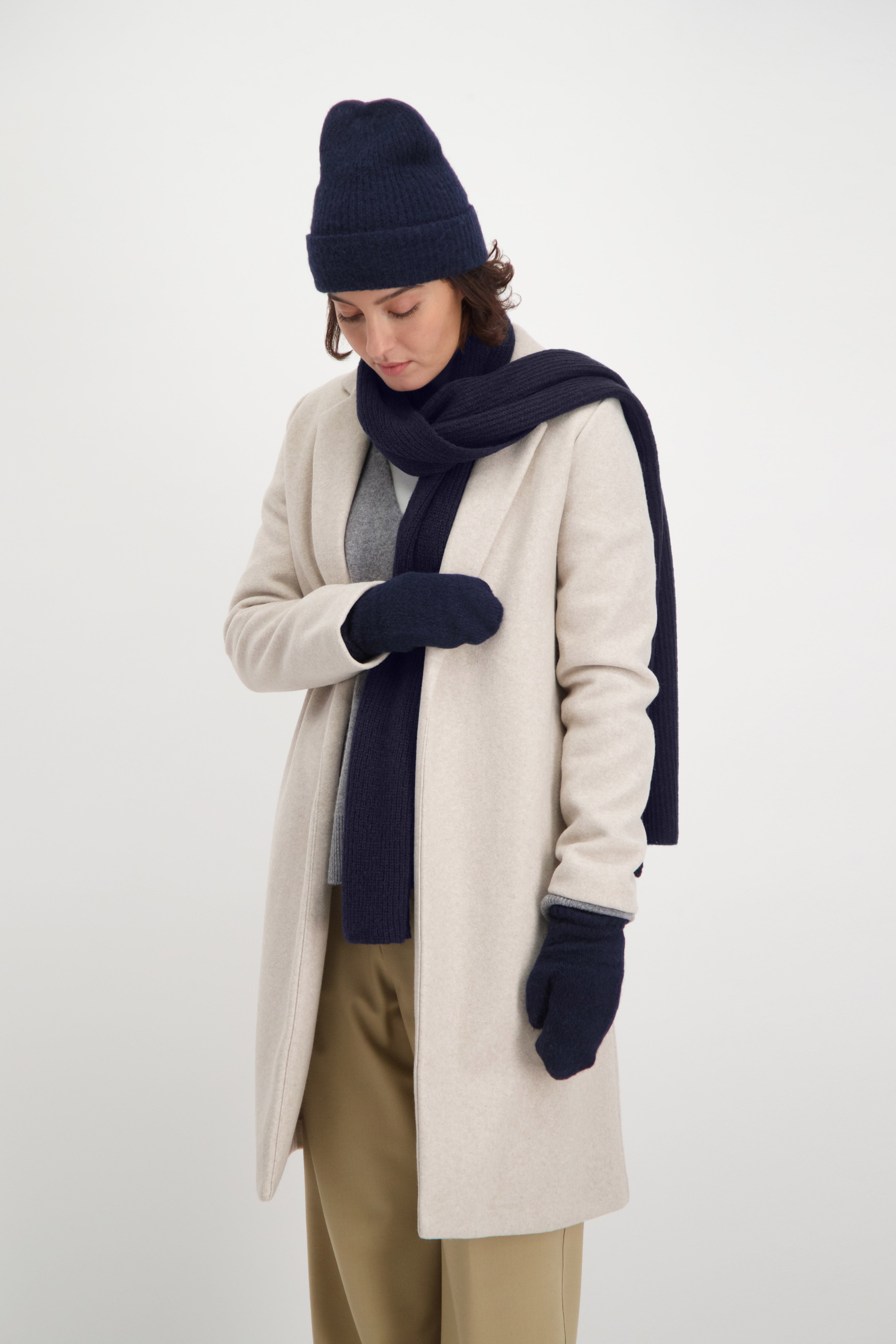 Knitted Scarf Navy