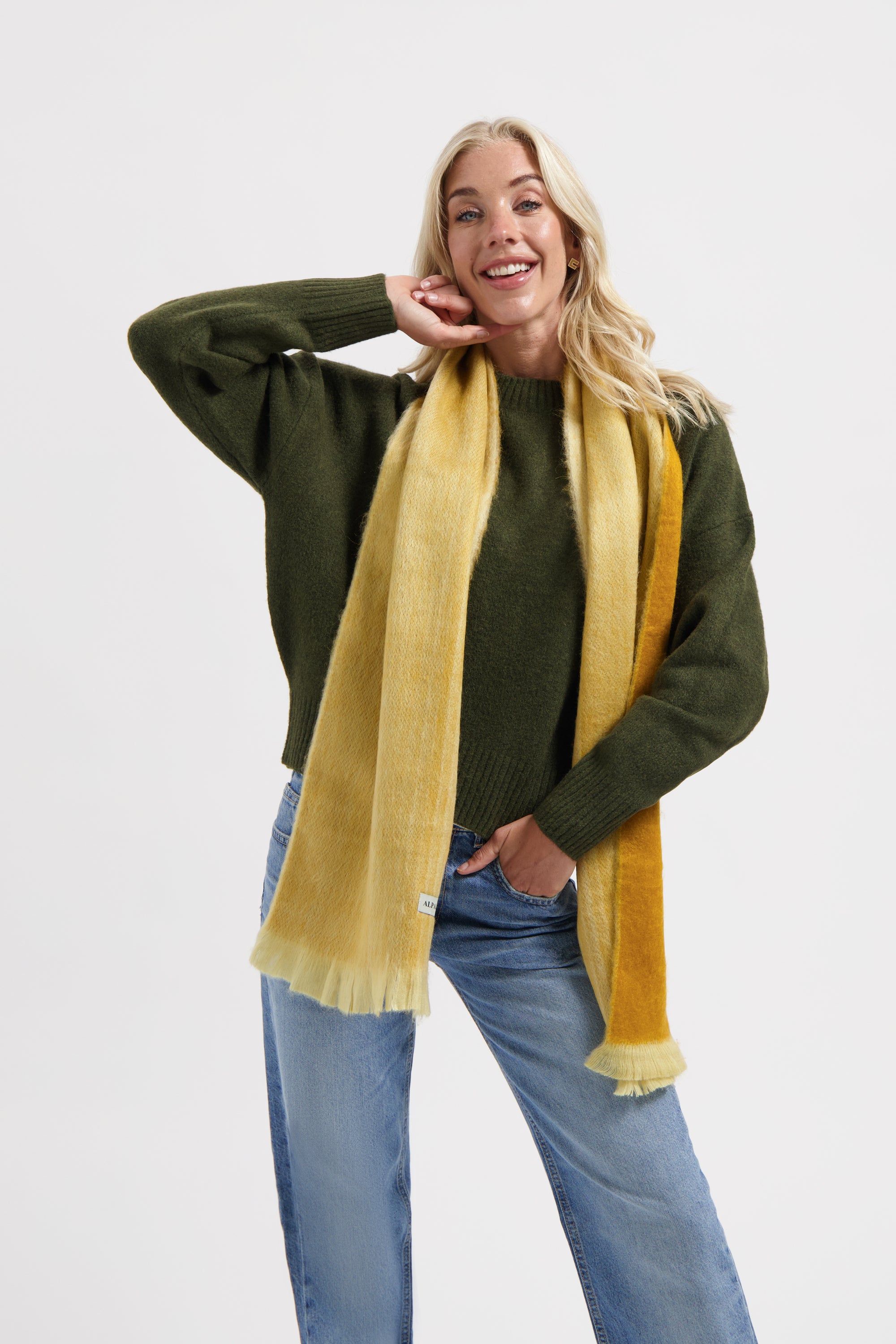 Double Scarf Ocher & Natural