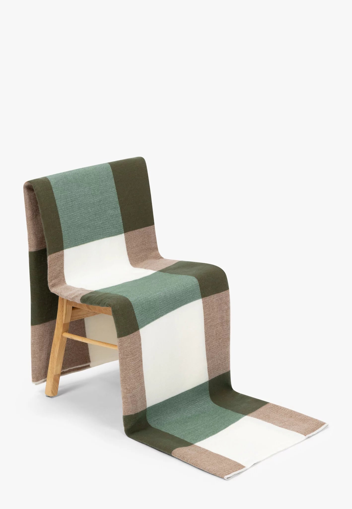 Plaid Blocked Naturals & Esmerald Green