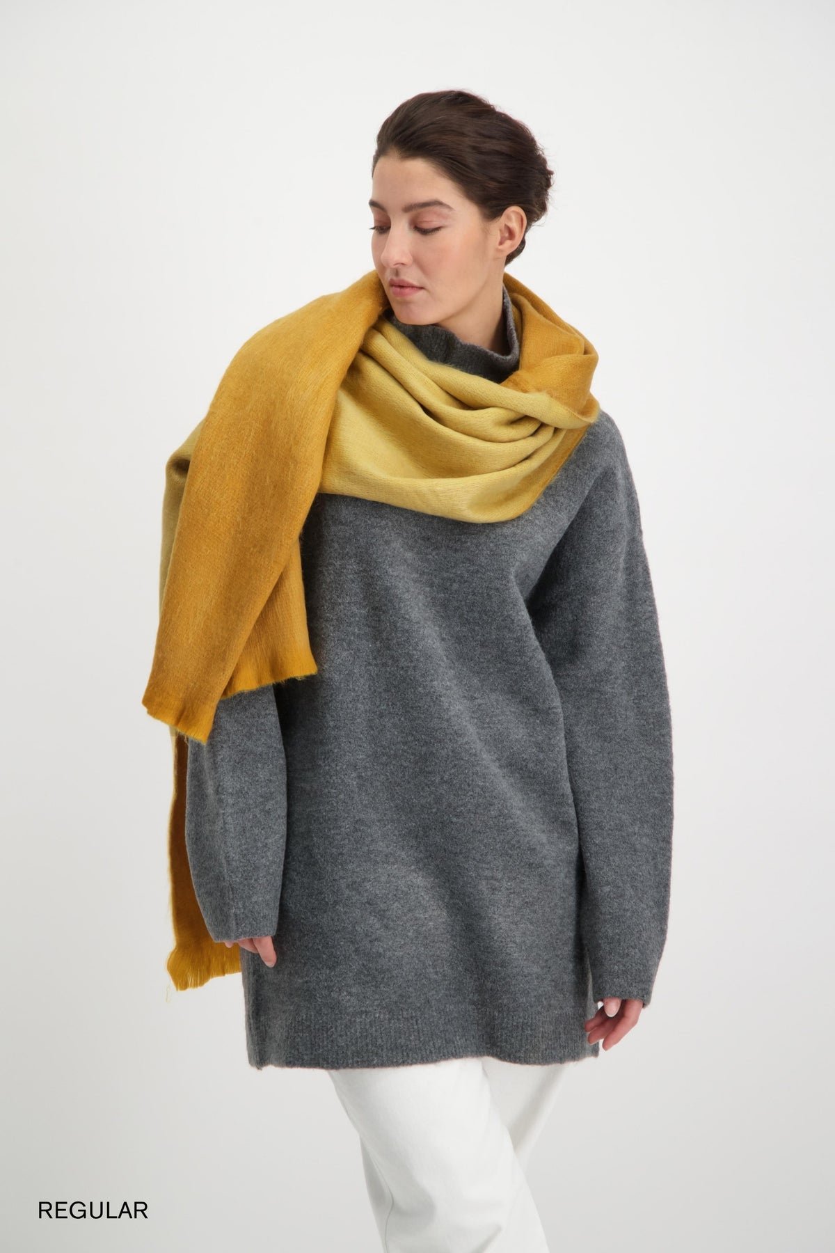 Scarf Ocher & Natural