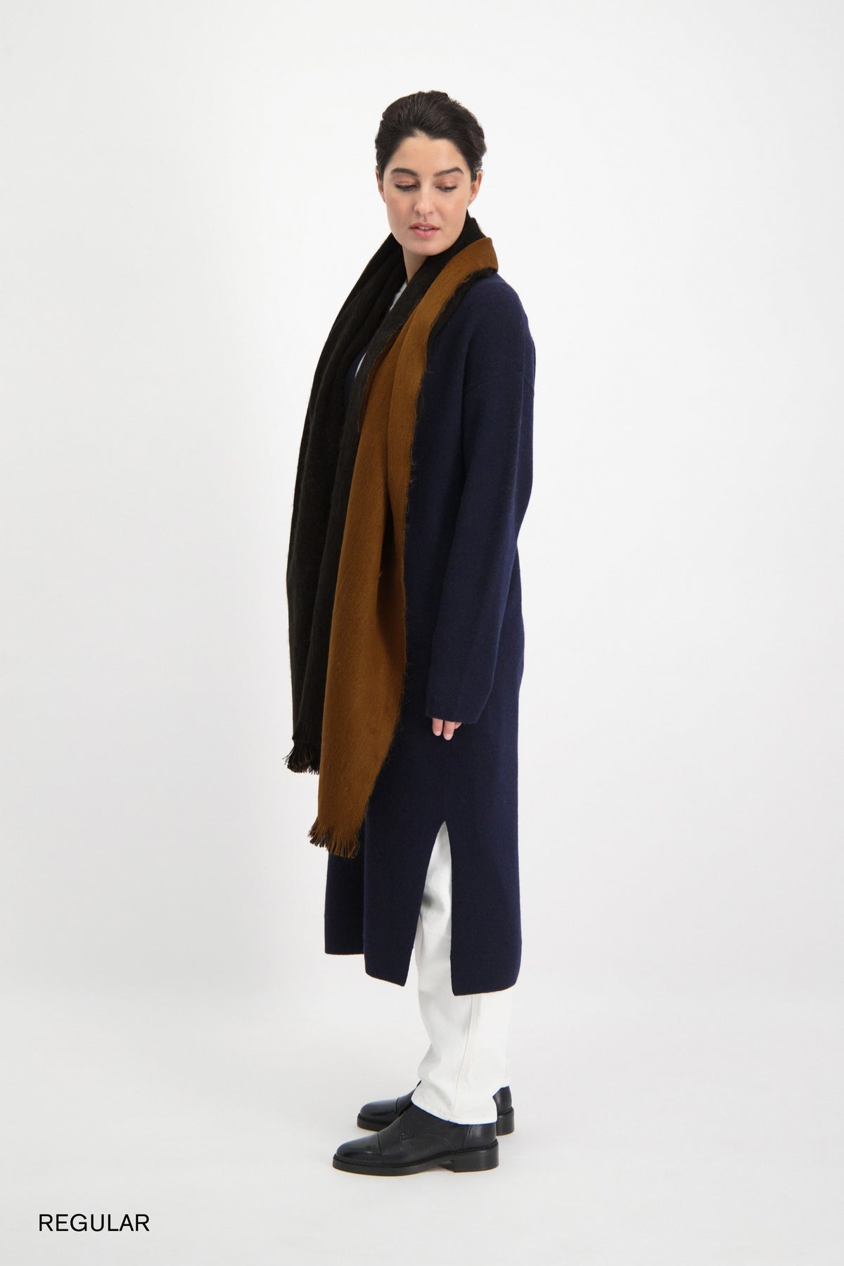 Scarf Camel & Black