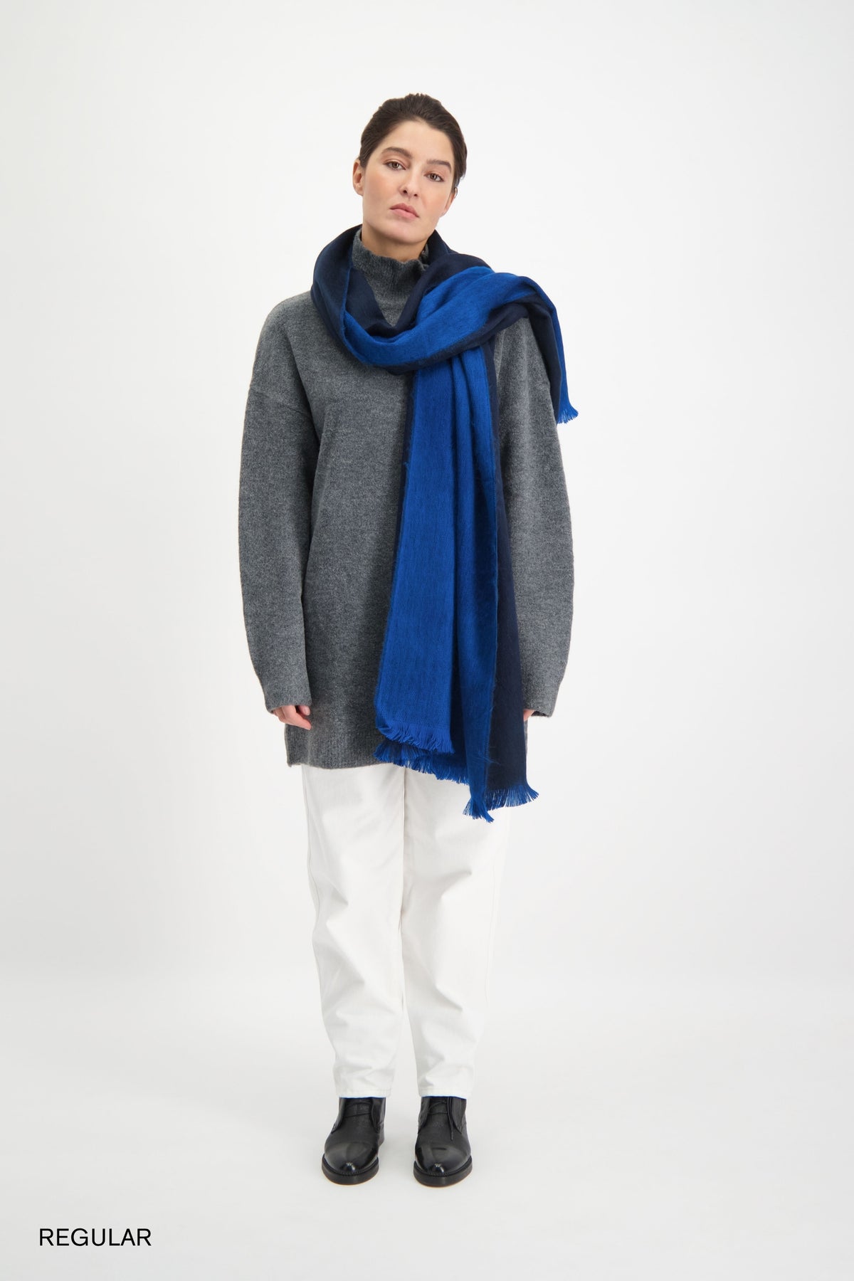Scarf Cobalt & Royal Blue