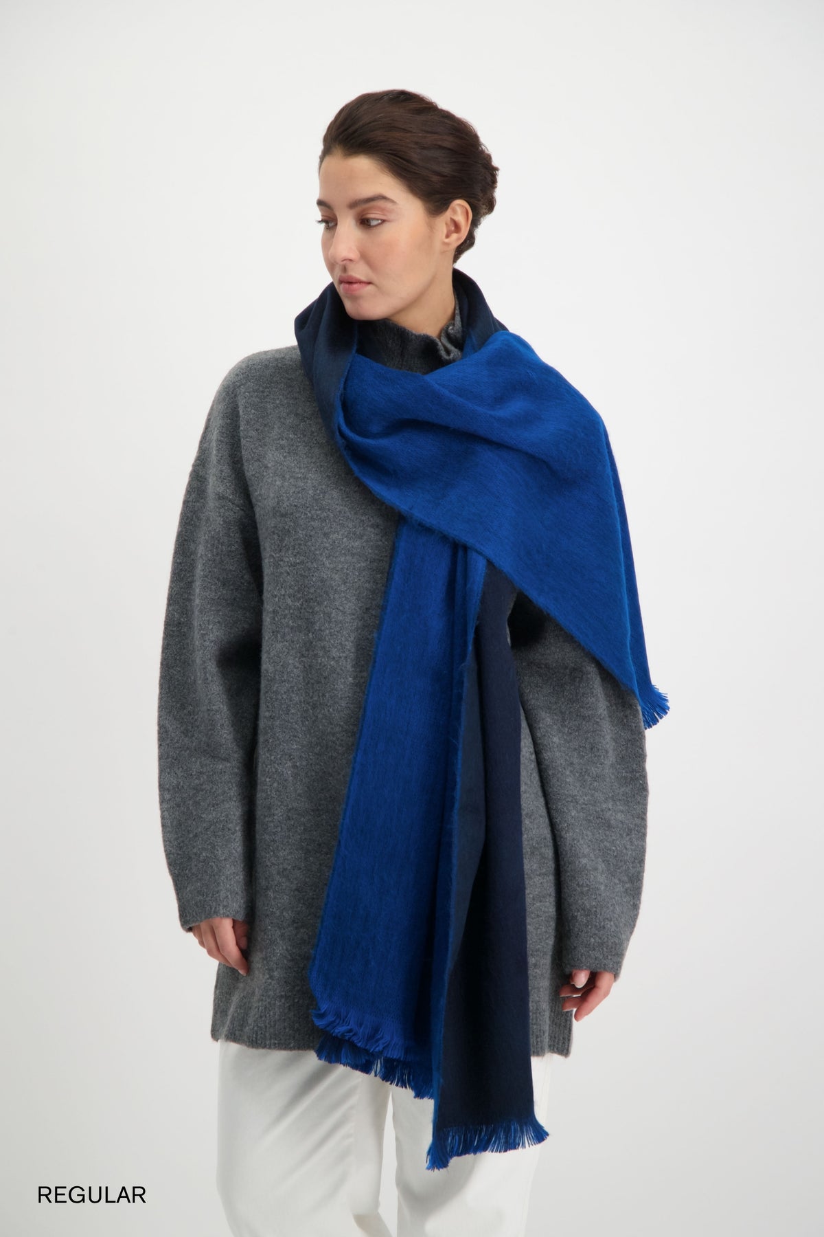 Scarf Cobalt & Royal Blue
