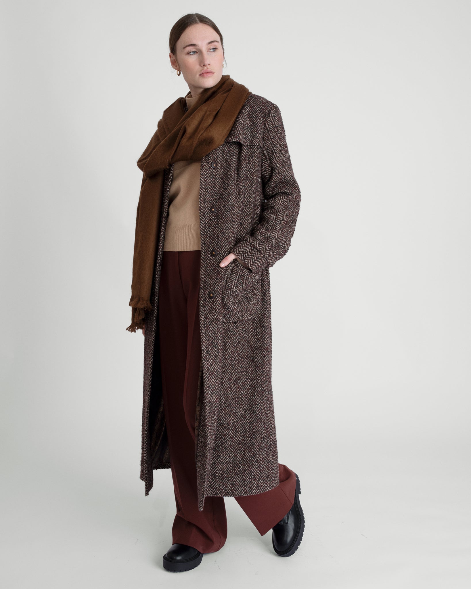 Scarf Chocolate Brown