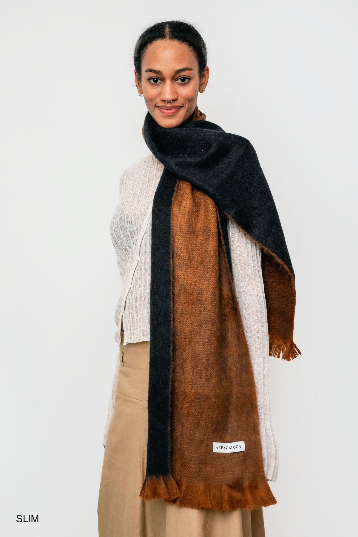 Scarf Camel & Black