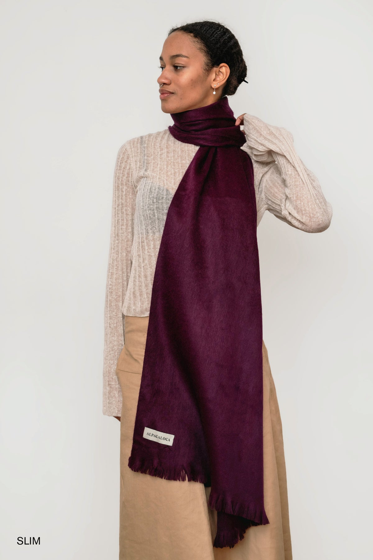 Scarf Wine Red