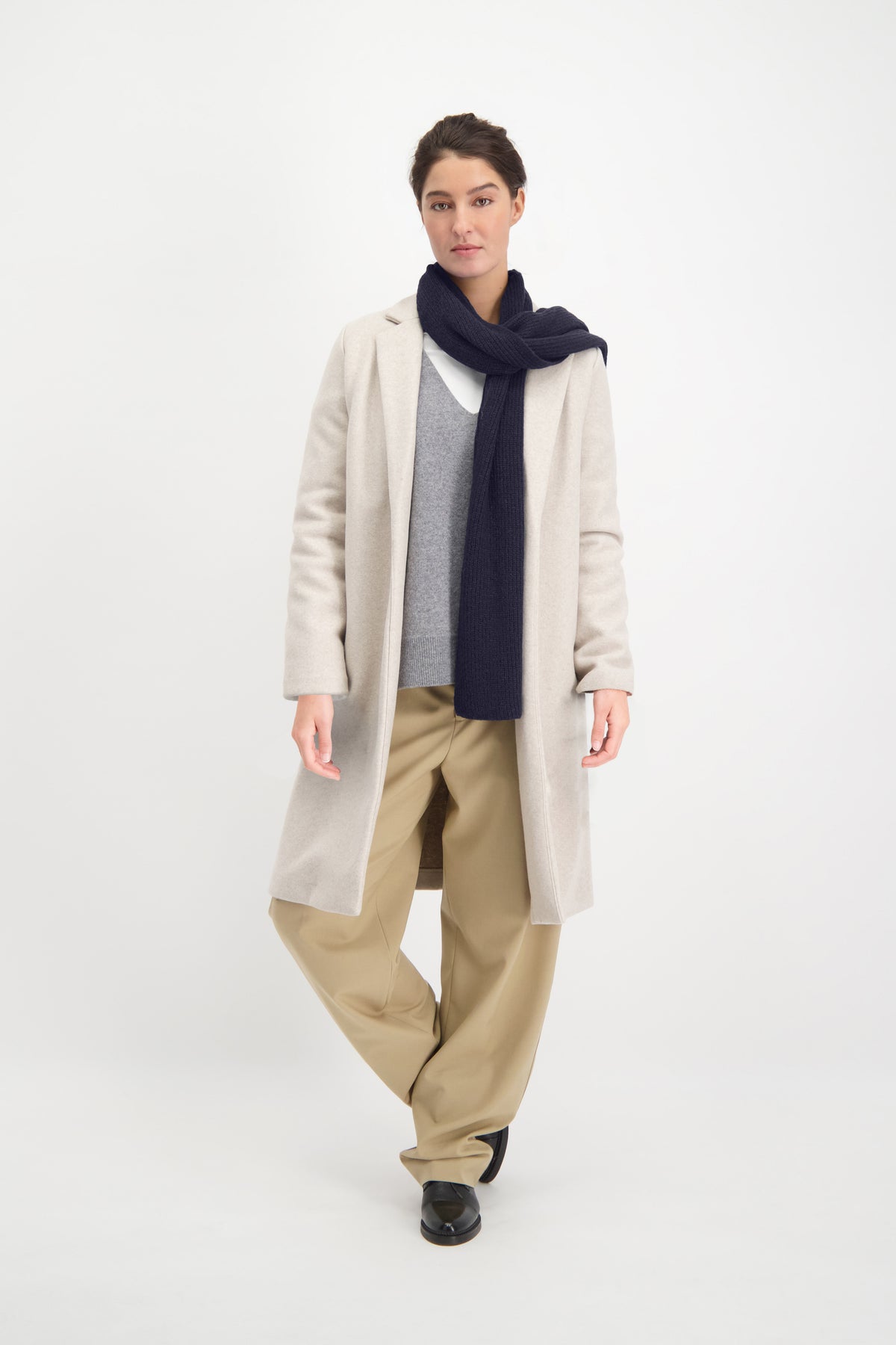 Cashmere Scarf Navy