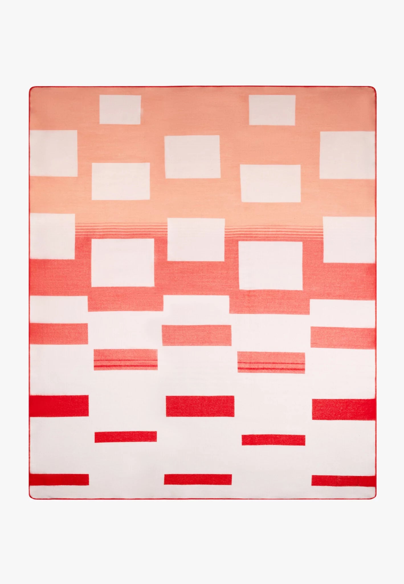 Plaid Native The Falling Blocks Coral Red