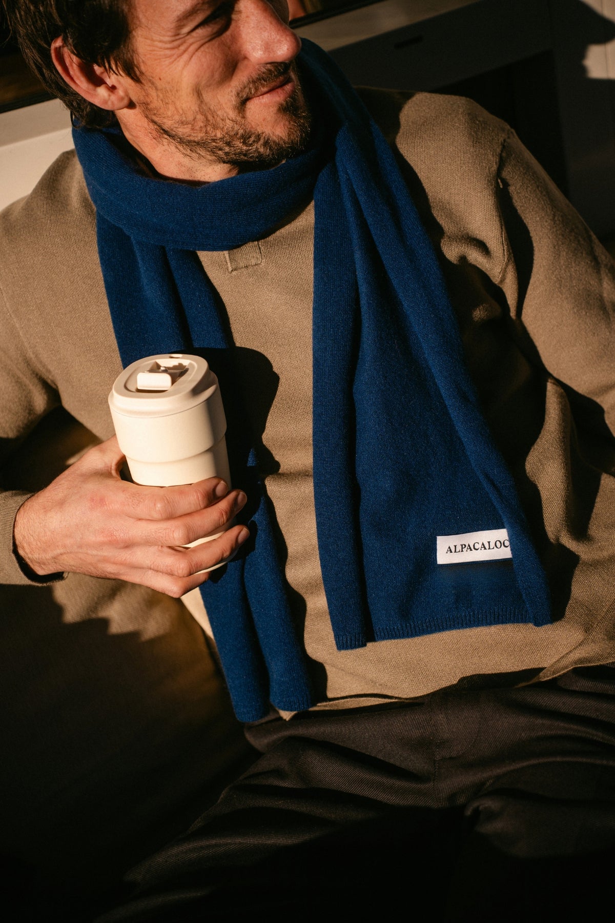 Knitted Scarf Navy