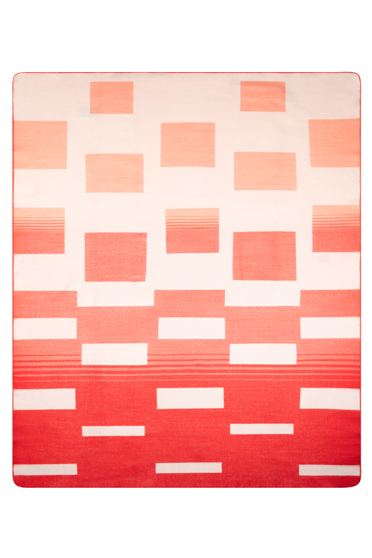 Plaid The Falling Blocks Coral Red