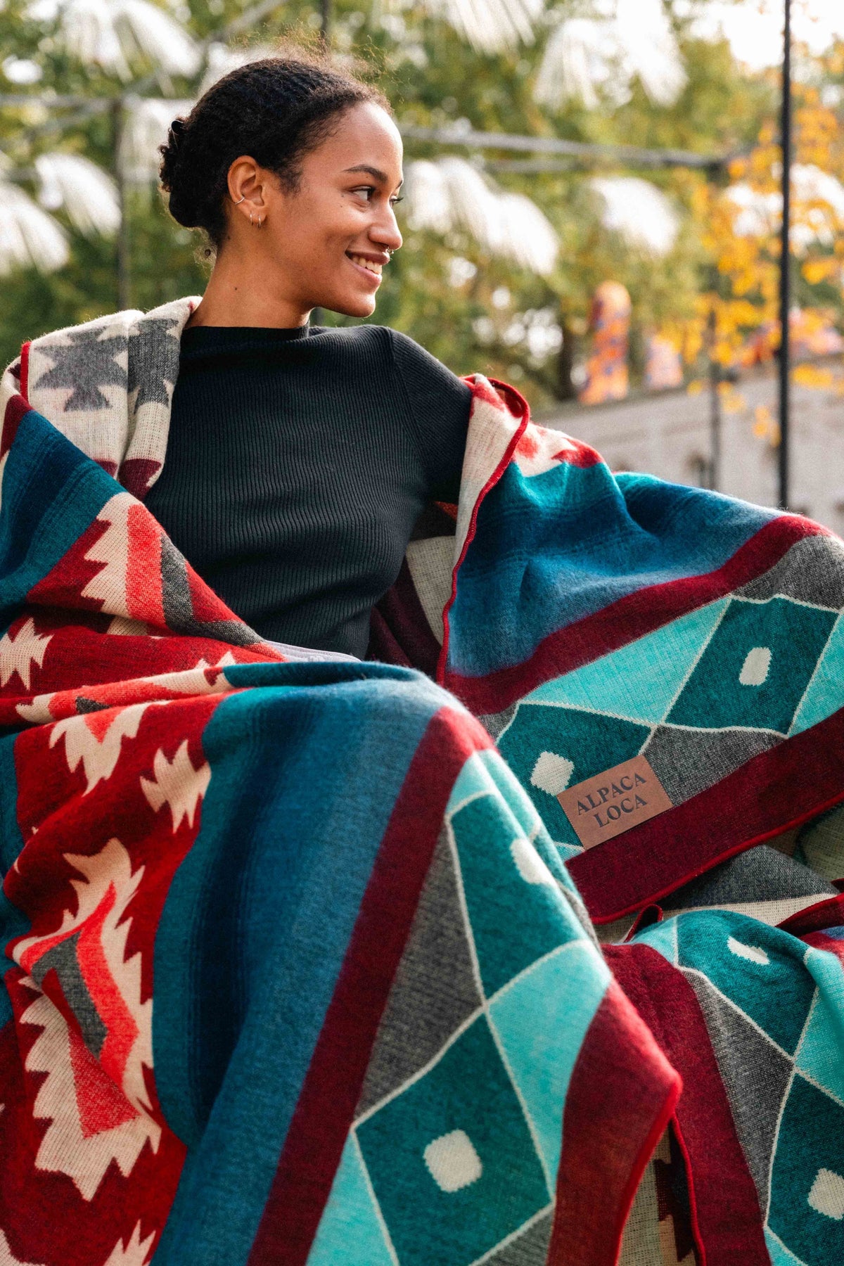Plaid Native Wine Red