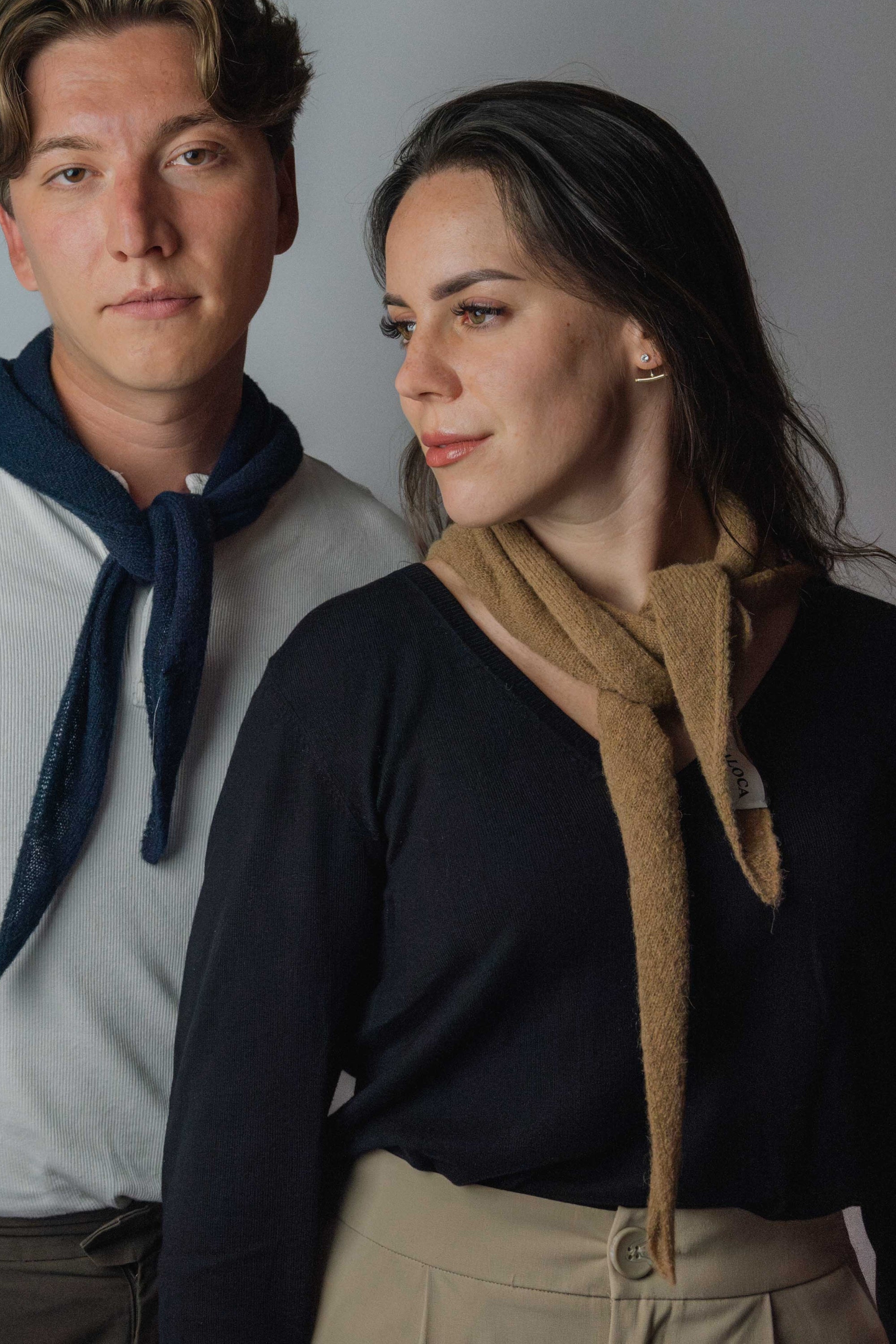 Knitted Scarf Navy