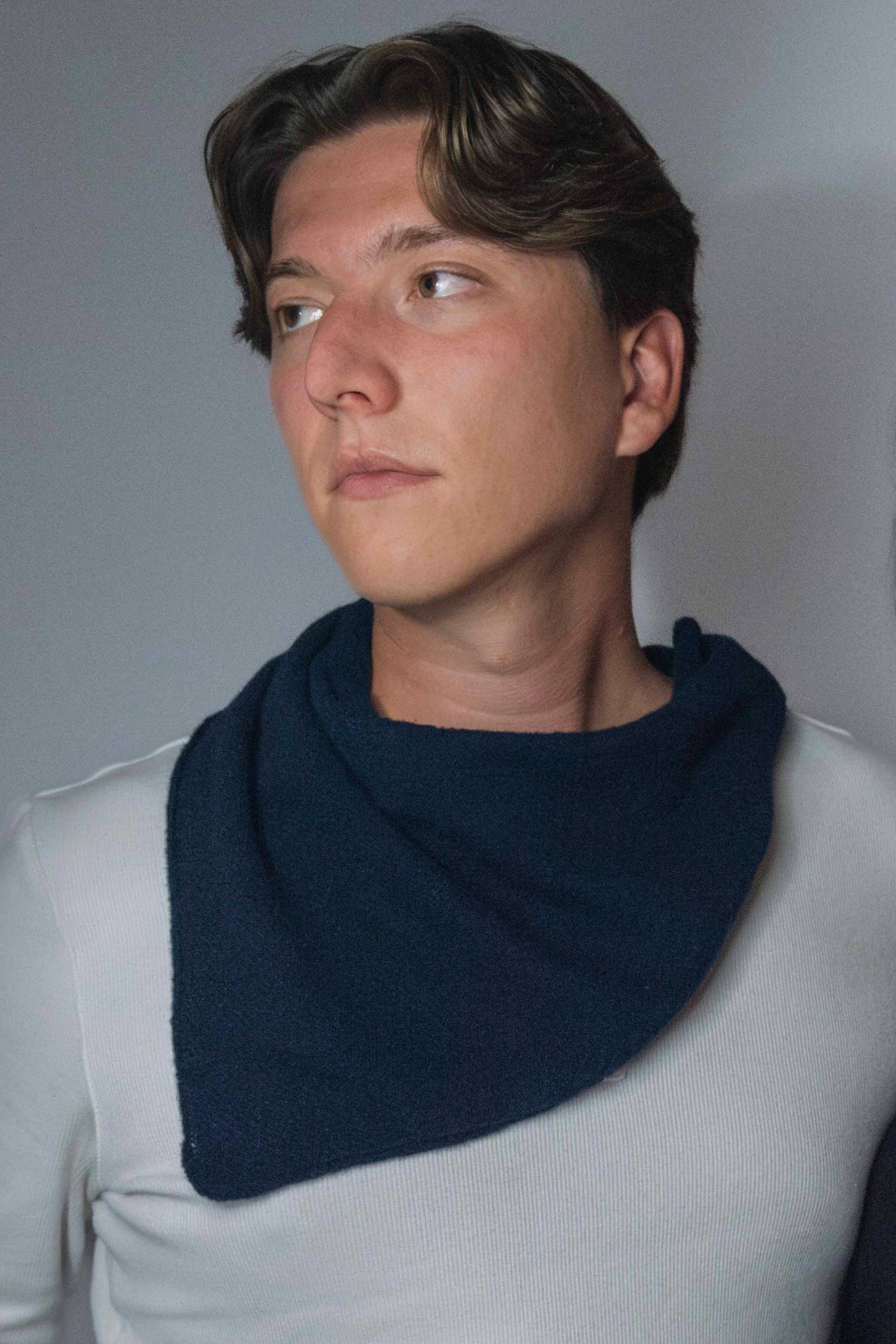 Triangle Scarf Navy