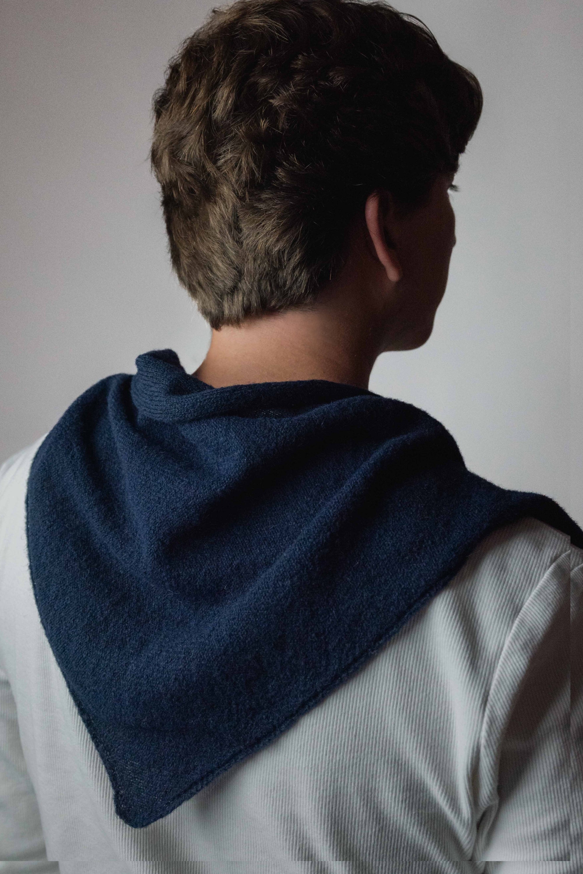 Triangle Scarf Navy