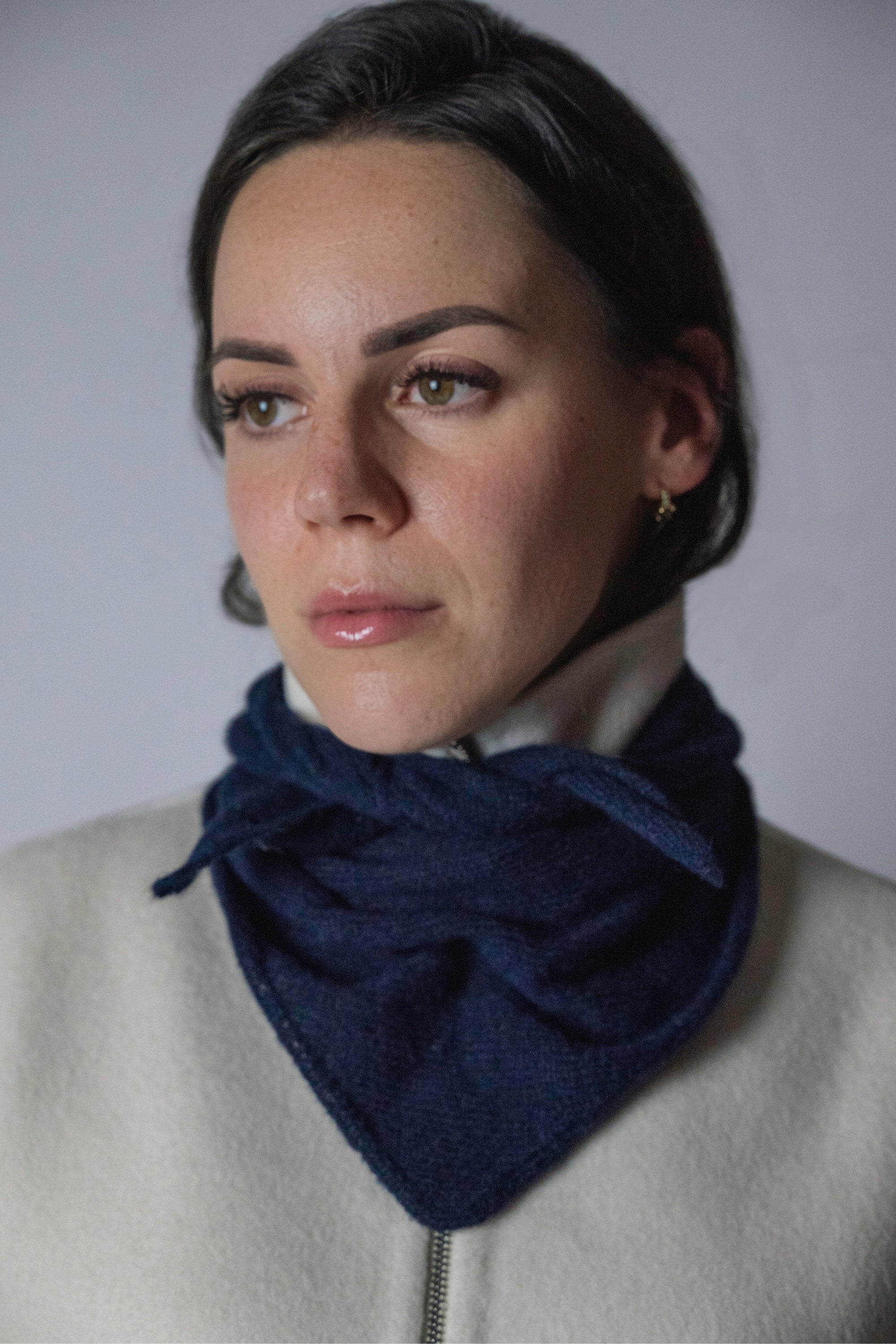 Triangle Scarf Navy