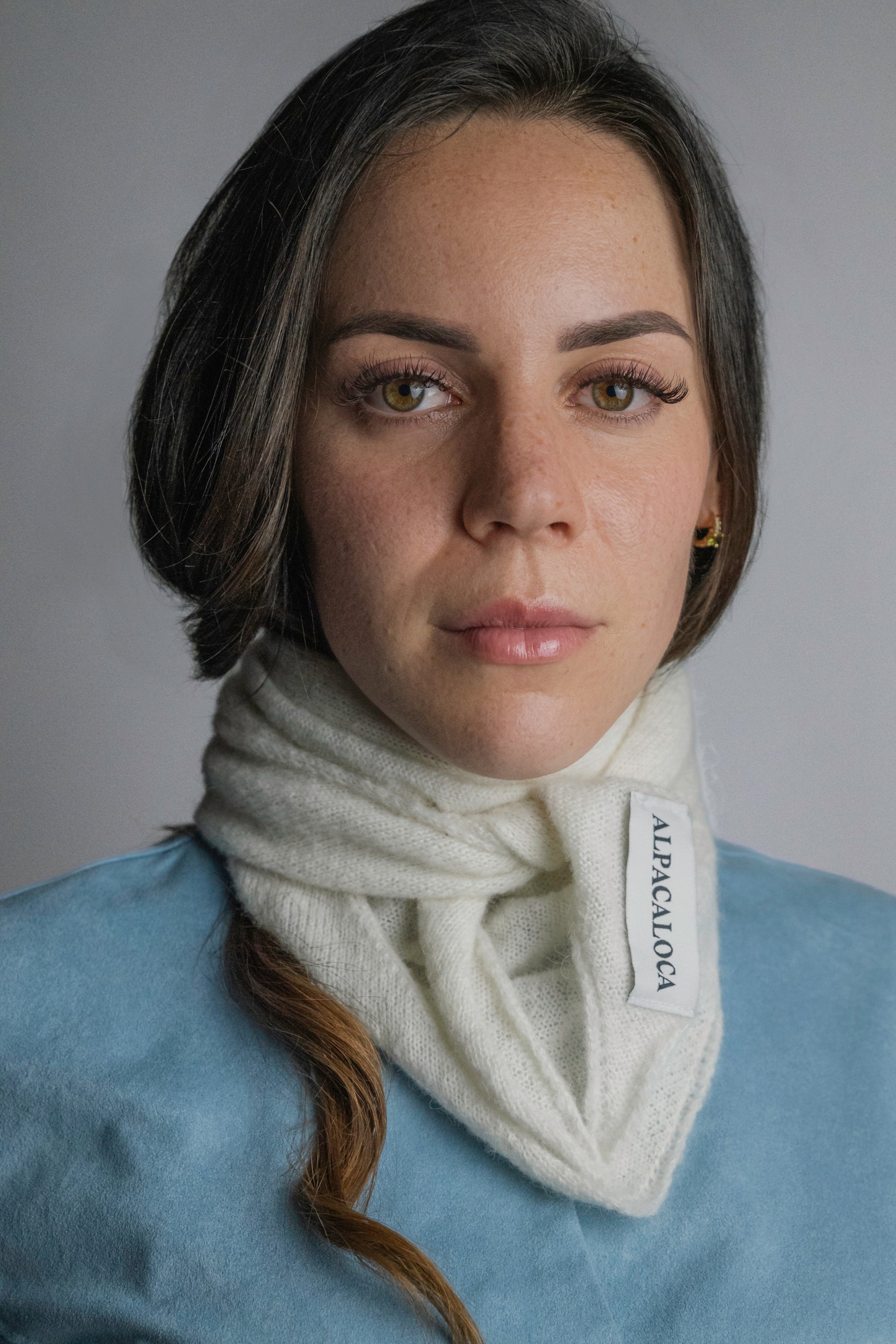 Triangle Scarf White