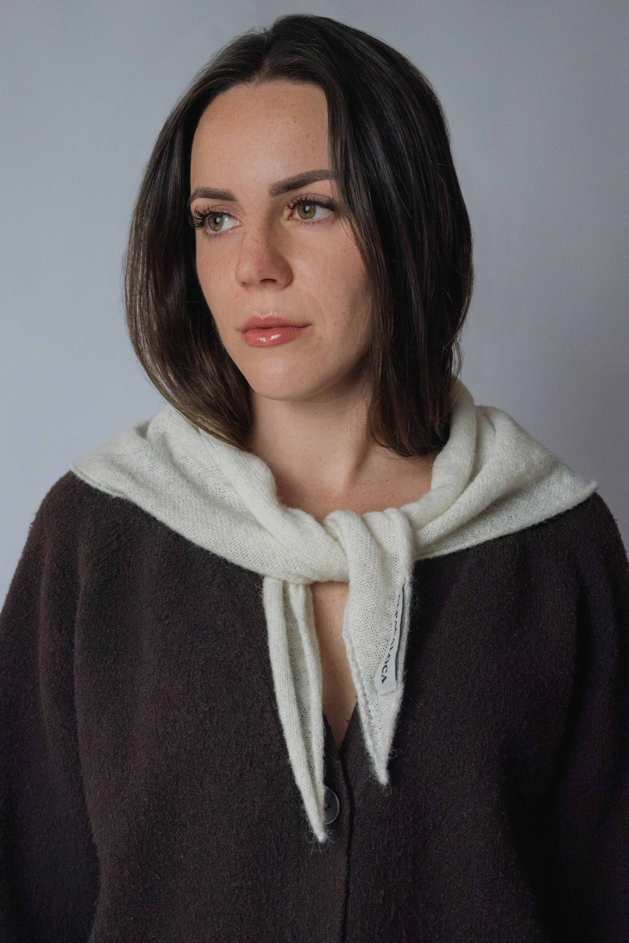 Triangle Scarf White