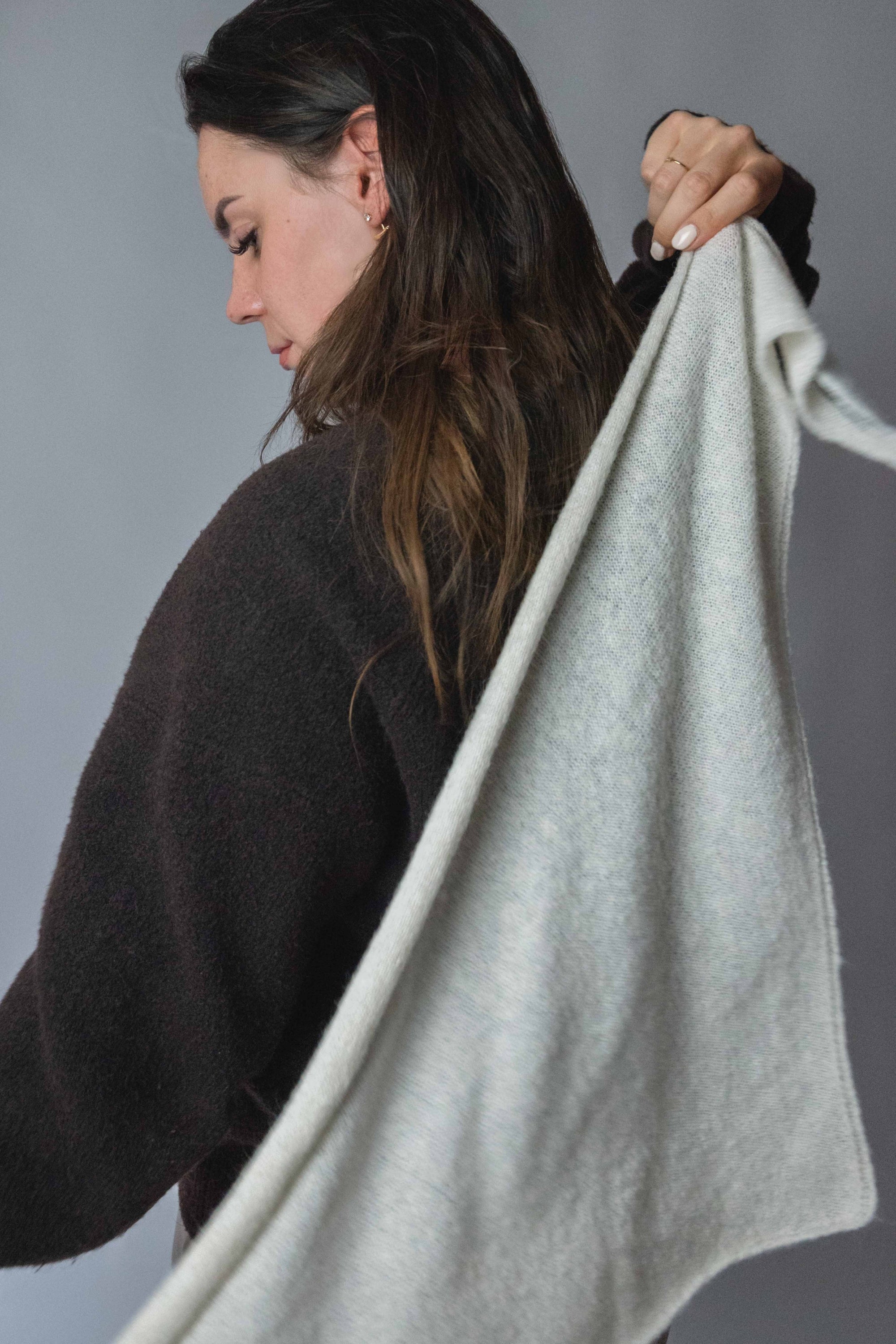 Triangle Scarf White