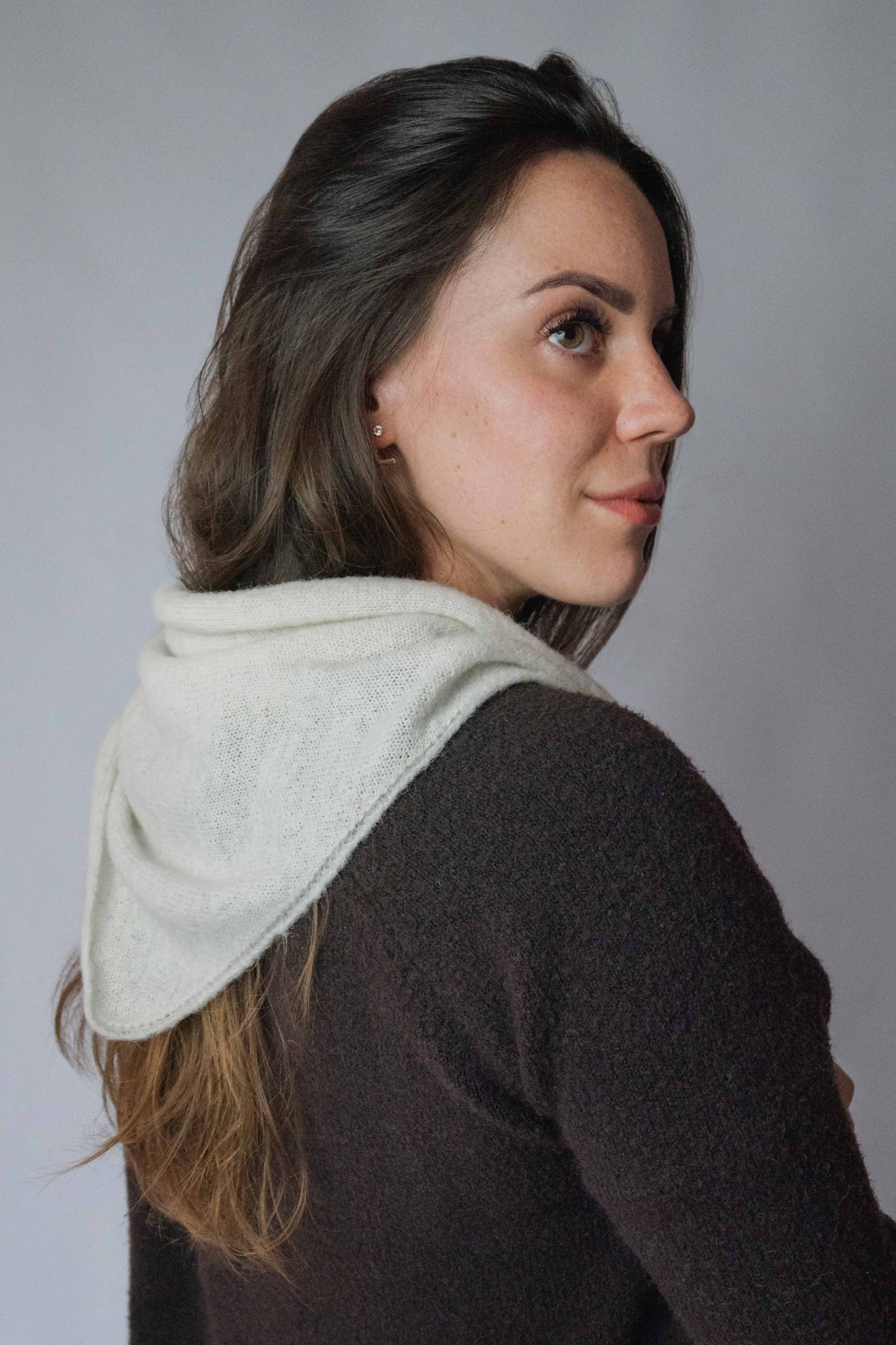 Triangle Scarf White