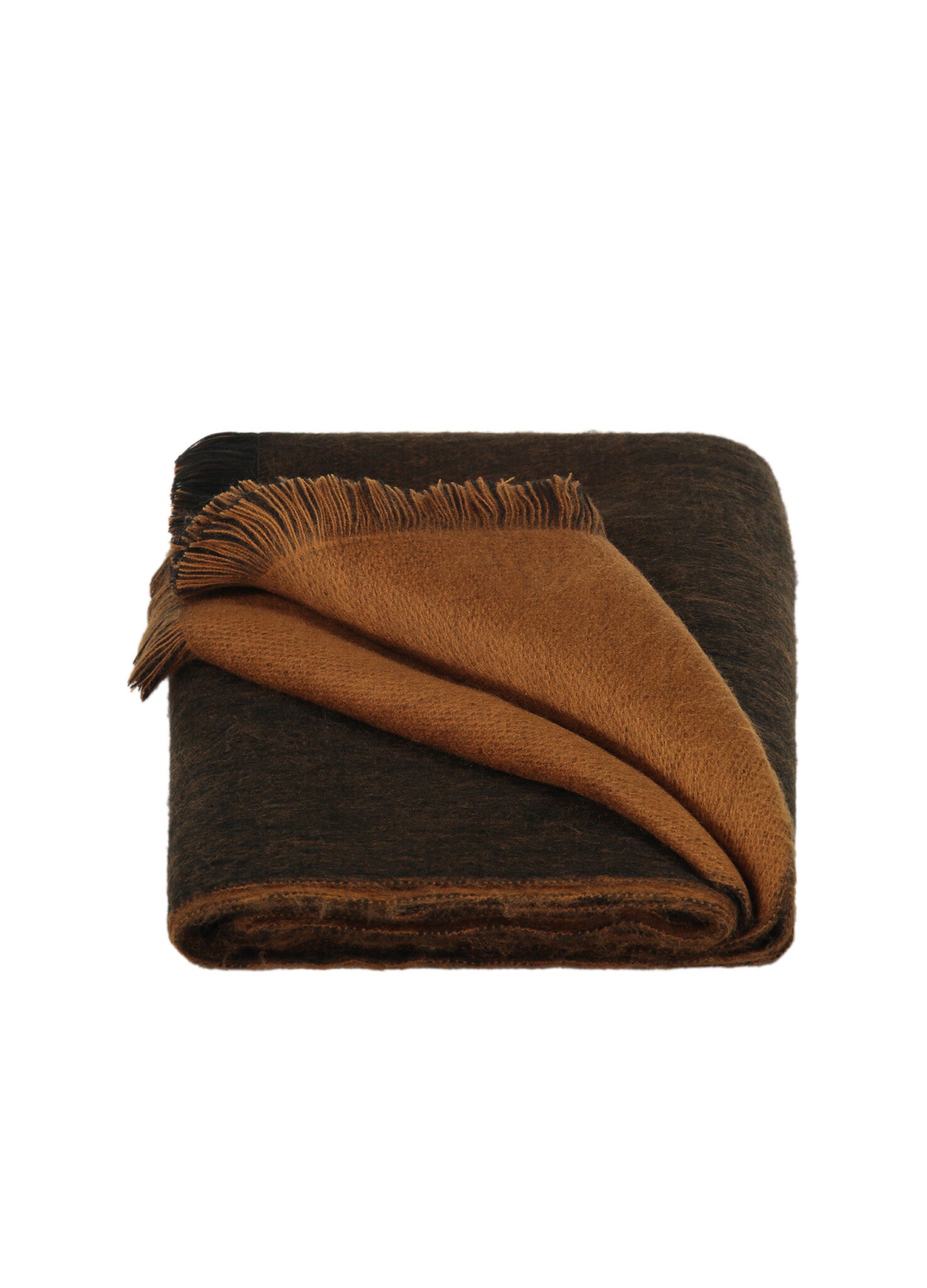 Double Scarf Camel/ Black