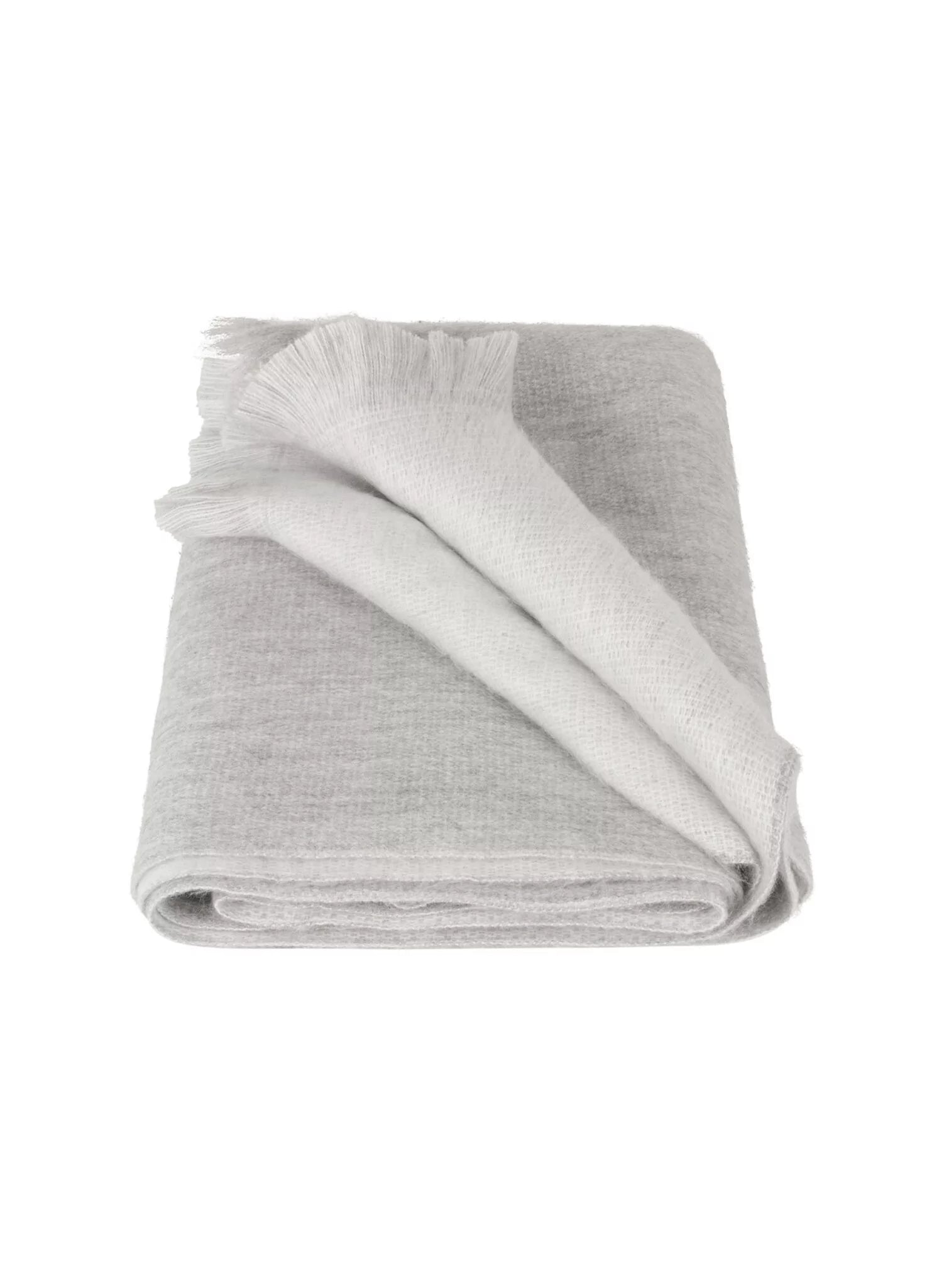 Double Scarf Light Grey/ White