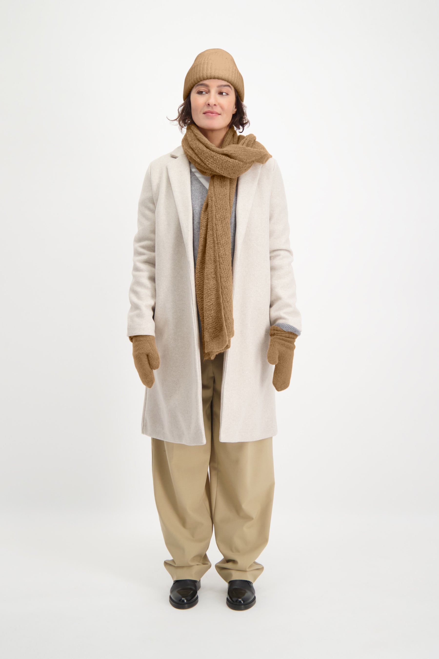 Knitted Scarf Camel