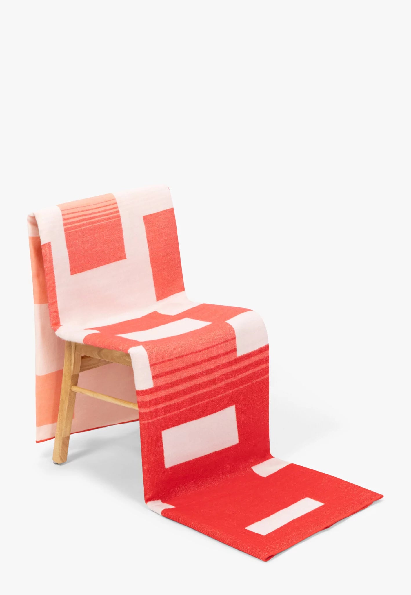 Plaid Native The Falling Blocks Coral Red