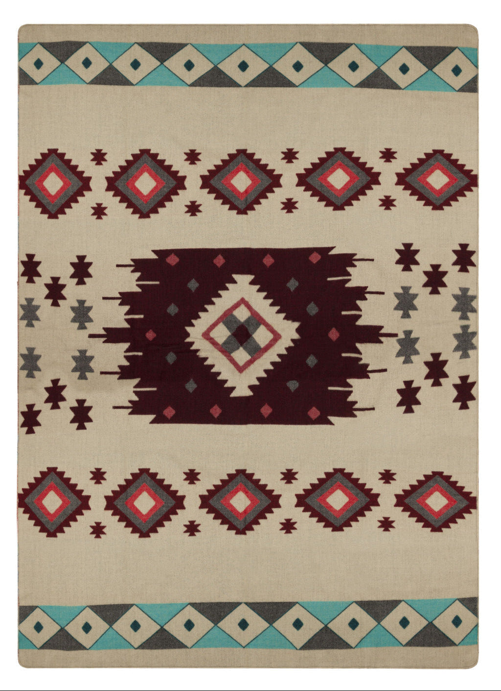 Plaid Native Wine Red