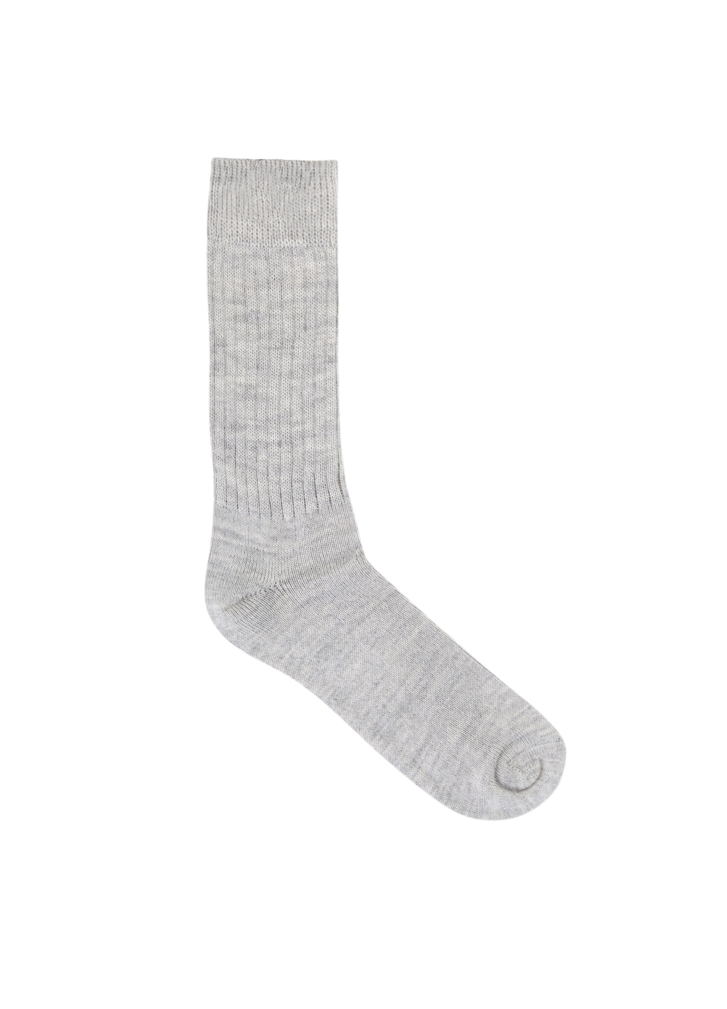 Socks Light Grey - Alpaca Loca - Grey Alpaca Socks.